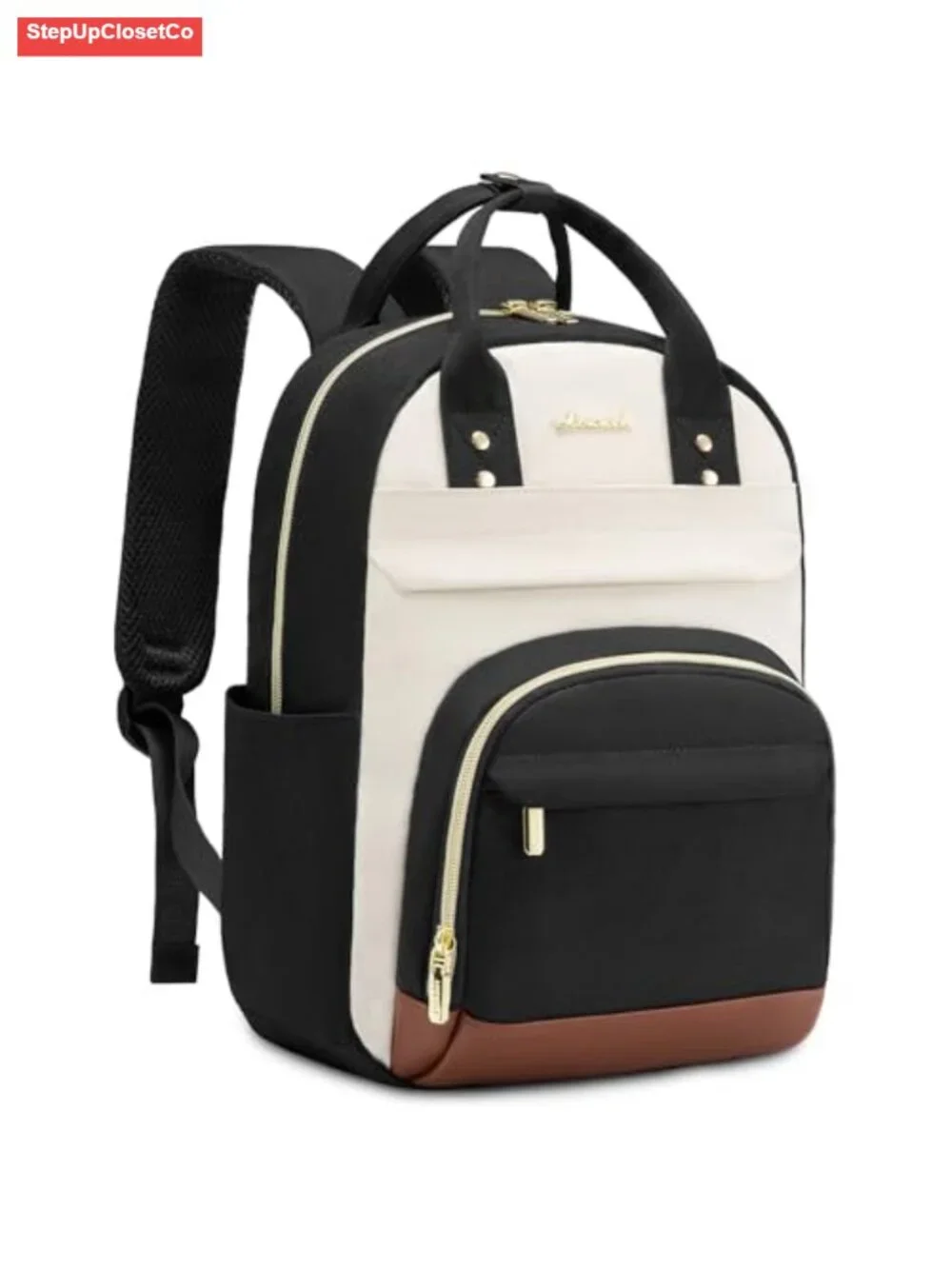 Women's Small Nylon Backpack Purse with Laptop Compartment, Waterproof Travel